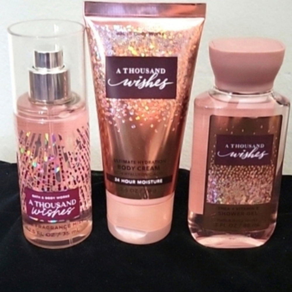 Bath and Body Works A Thousand Wishes Travel Set